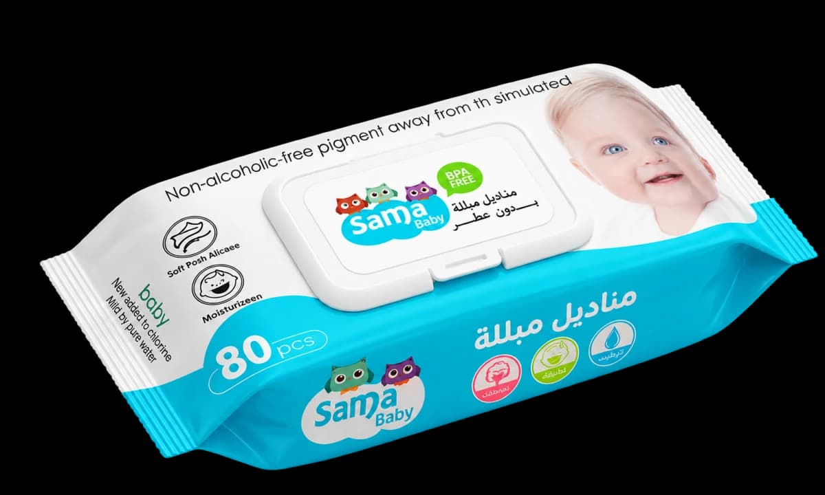 عبوة مناديل سما بيبي المبللة
